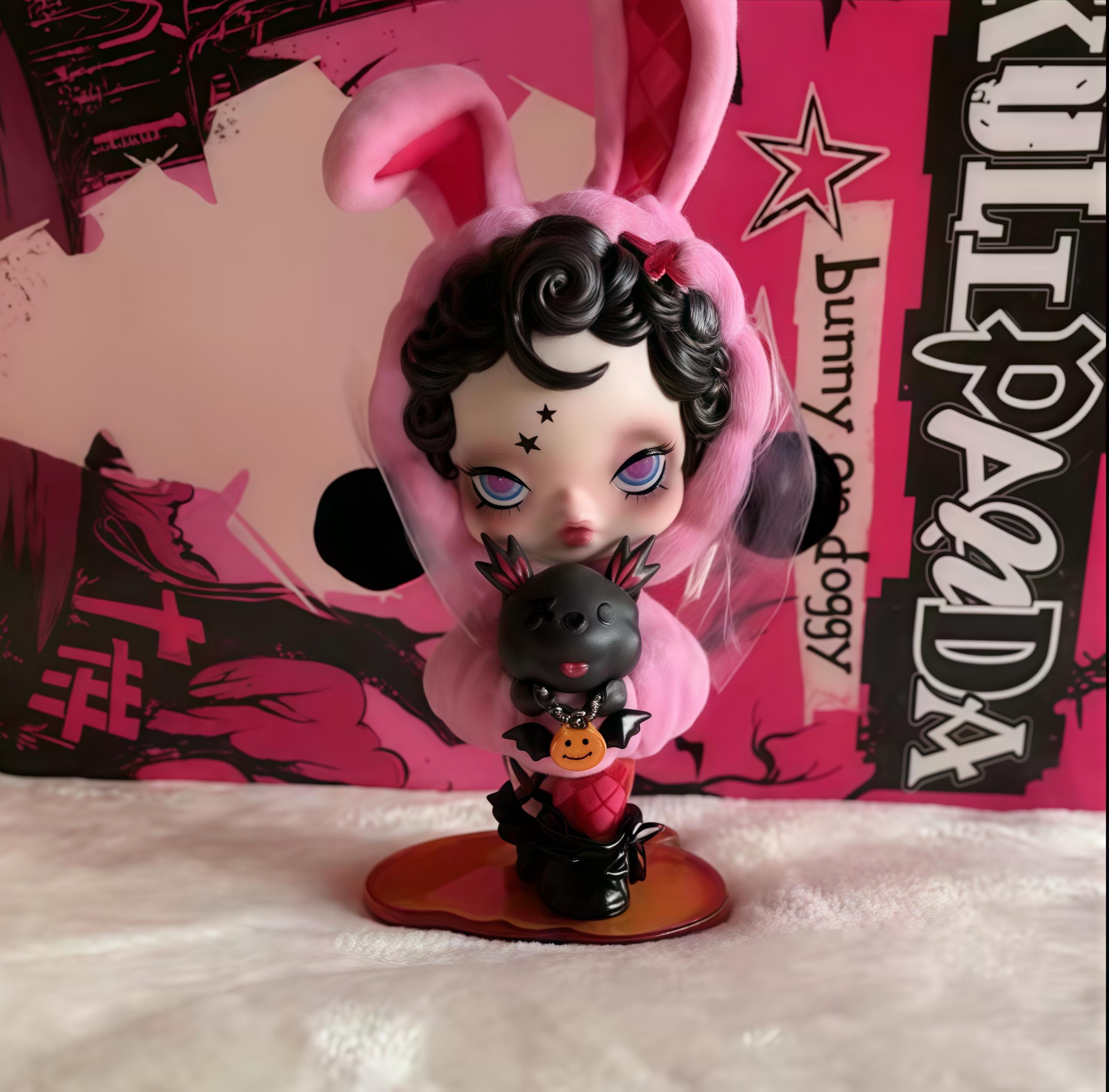 

POP MART SKULLPANDA Хэллоуинский Гость Фигурка - Подвесная Карта, Коллекционное Издание 12cm