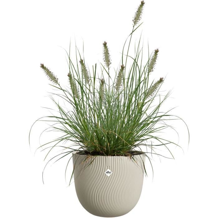 Pot de fleurs - ELHO - Sereh Rond 40 - Beige - Ø 39 x H 33 cm - 100% recyclé