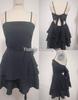 2024 European & American Style Backless Bow Sling Mini Dress