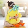 28 /50 /70cm Kawaii Chicken With Bow Plush Doll Baby Soft Stuffed Sleeping Chicken Pillow Animal Plush Toys Kids Cartoon Gifts