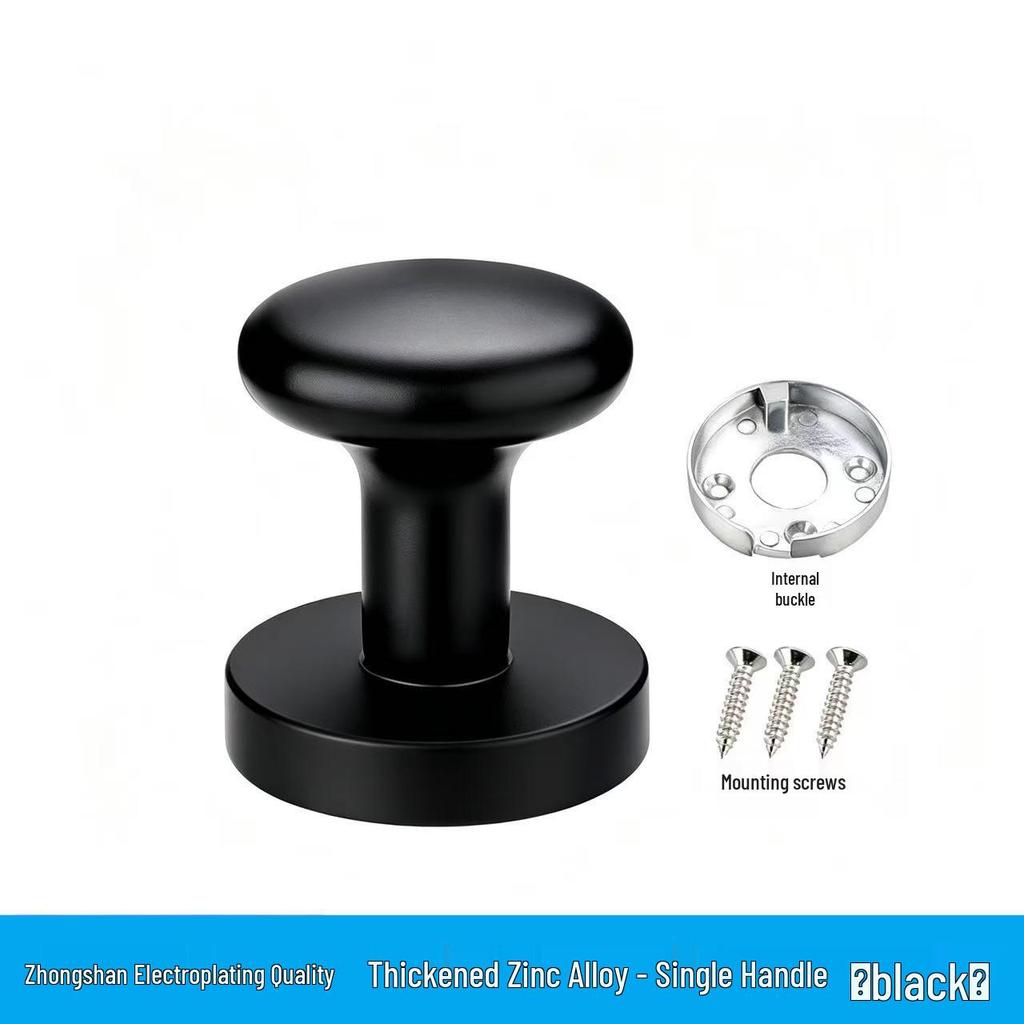 Gray Concealed Invisible Bedroom Door Handle with Hidden Solid Ball Lock