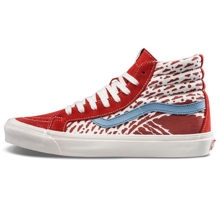 

Кроссовки унисекс Vans JVH x OG Sk8-Hi Bossa Nova красные VN0003T0QM4