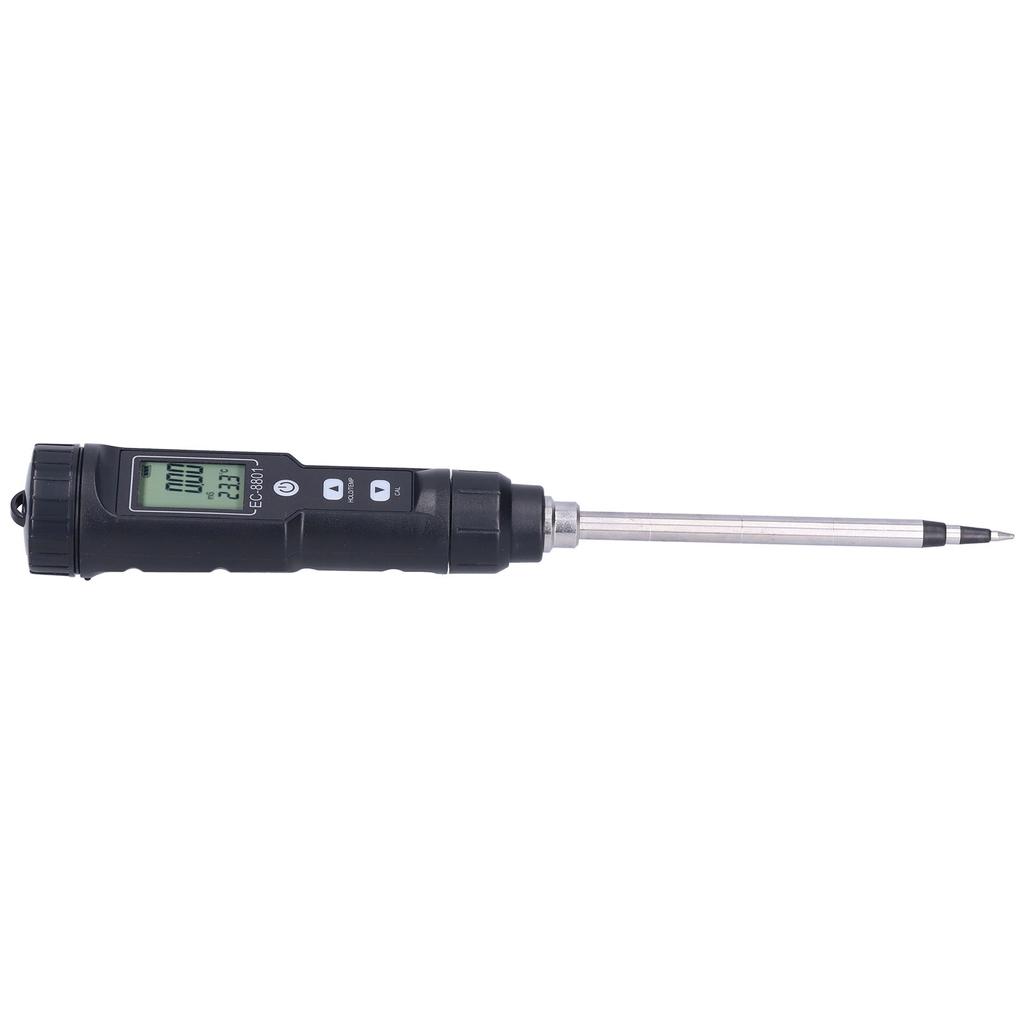 EC Tester with LCD Display Soil Conductivity Temperature Meter for Garden Orchard