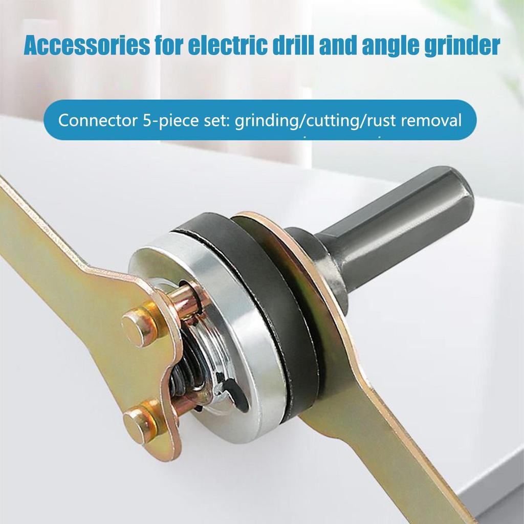 Angle Grinder Extension Rod Angle Grinder Drill Bit Adapter Kit Converting Attachment Power Tool Parts For Grinding Cutting