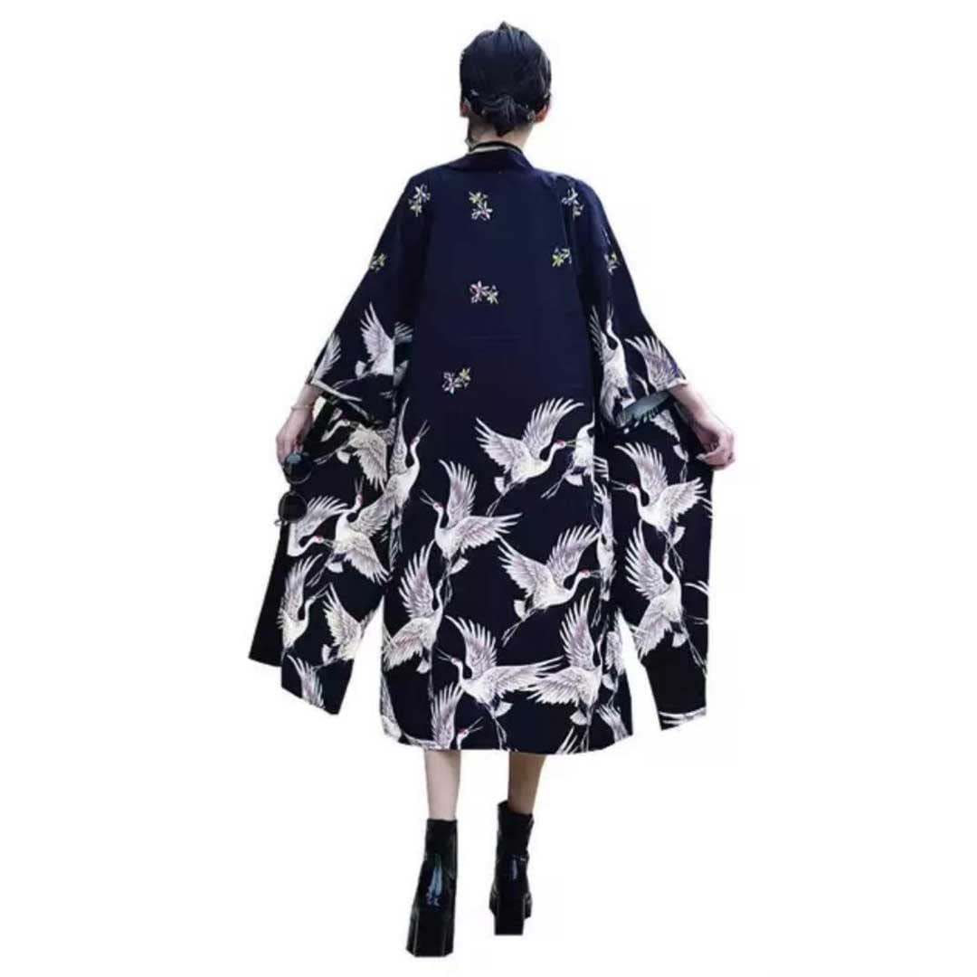 

AiO JAPAN Длинное хаппи для взрослых, унисекс, в японском стиле, юката, для мероприятий, фестивалей, крутое и милое, костюм для летнего фестиваля