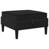 Storage Ottoman Sofa In Black Velvet