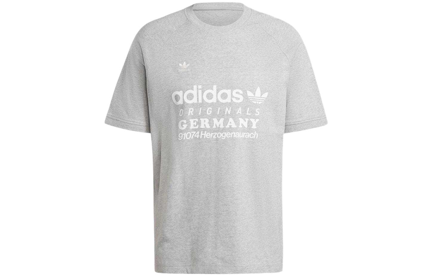adidas Logo Print Crew Neck T-Shirt IU0224 XL
