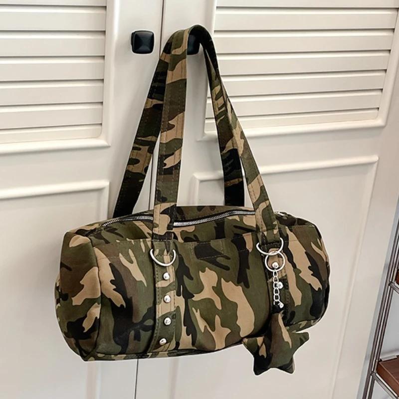 

Fashionable Large Capaci oulder Bag Underarm Star Leopard Print Spicy Girl Y2K Single Shoulder Bag Soft Nylon Women s Handbag