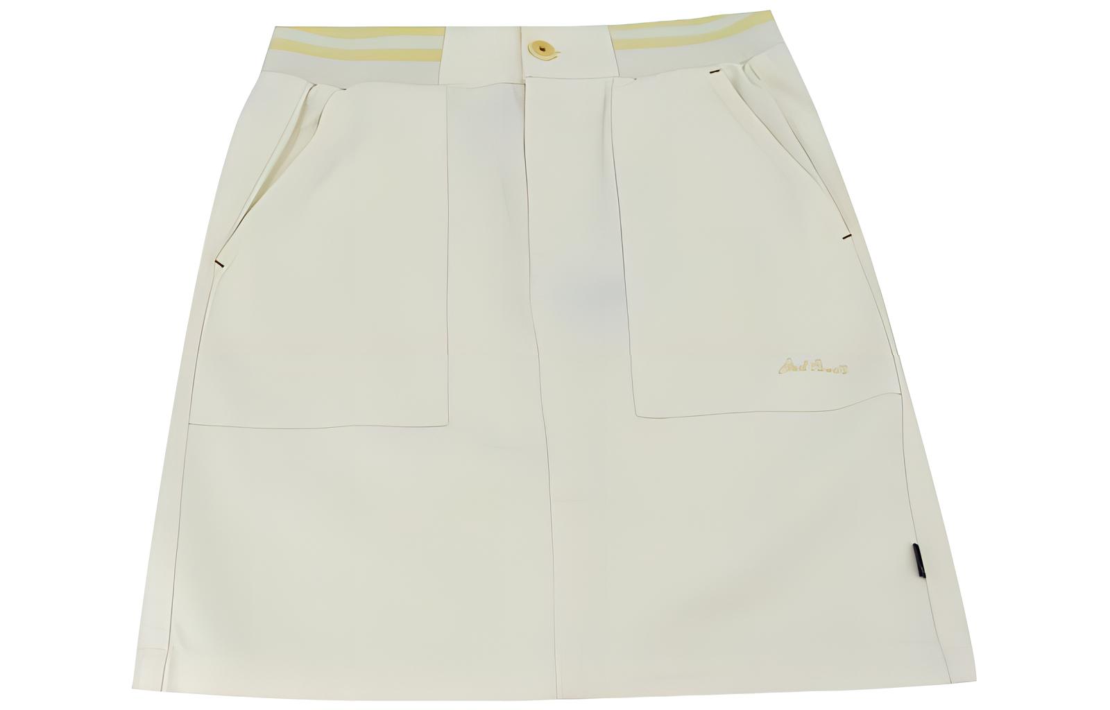 Converse Casual Short Skirts Women s Beige Yellow 10022789-A01 XL