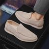 Herren Klassischer Britischer Stil Loafers Mokassins Herren Freizeitschuhe Rindsuede Echtleder Herren Outdoor Fahrflats Slipper