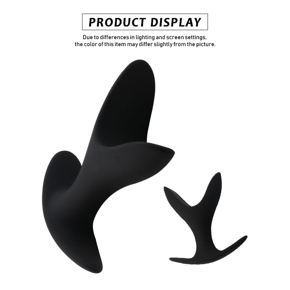 Åpning Butt Expander Speculum Dilator G-punkt Prostata Massasjer Voksenprodukter Dildo Silikon Anal Plugg