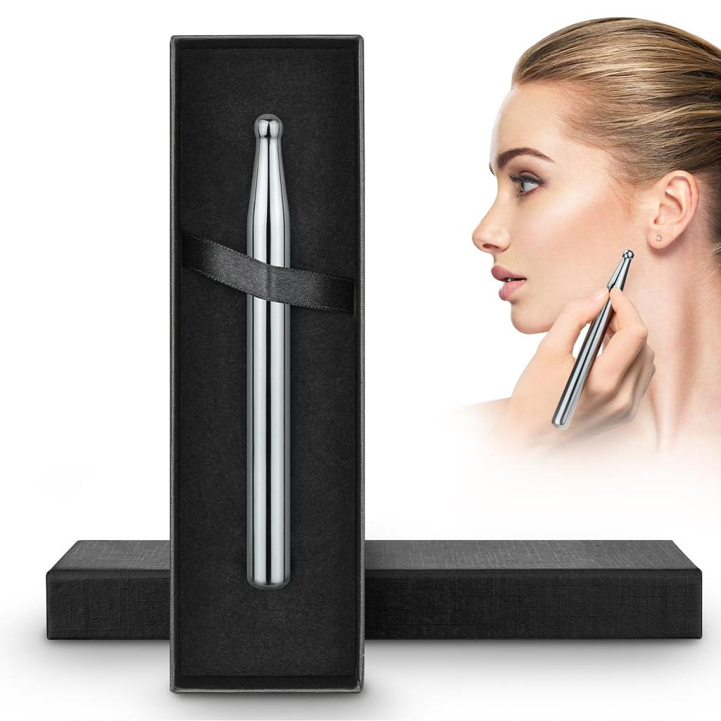 Mellbree Facial Terahertz Acupressure Slimming Portable Beauty Tool for Face Body Massage Pointer, Stick, & Lifting, Anti-Toxin Care, &