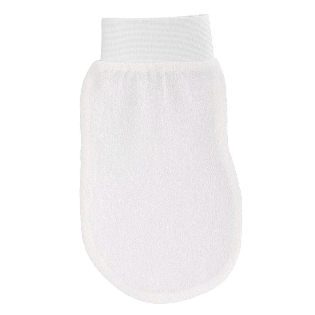 Body Exfoliating Glove Fiber White Removes Dead Skin for Bath Deep Clean Skincare Kit Home White