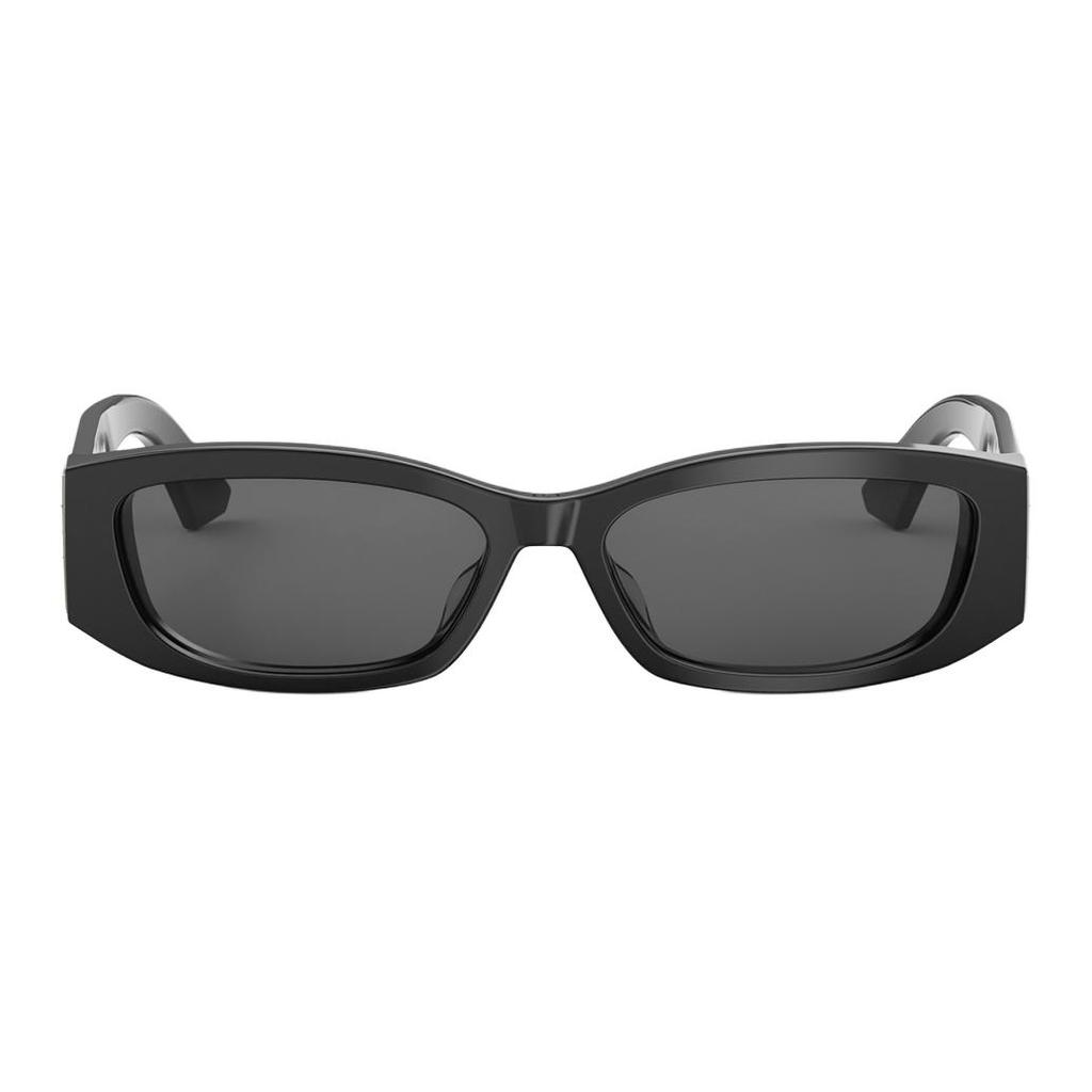 Dior Letter Logo Rectangular Sunglasses Unisex Sunglasses Black DIORGRAPHIQUE-S1F