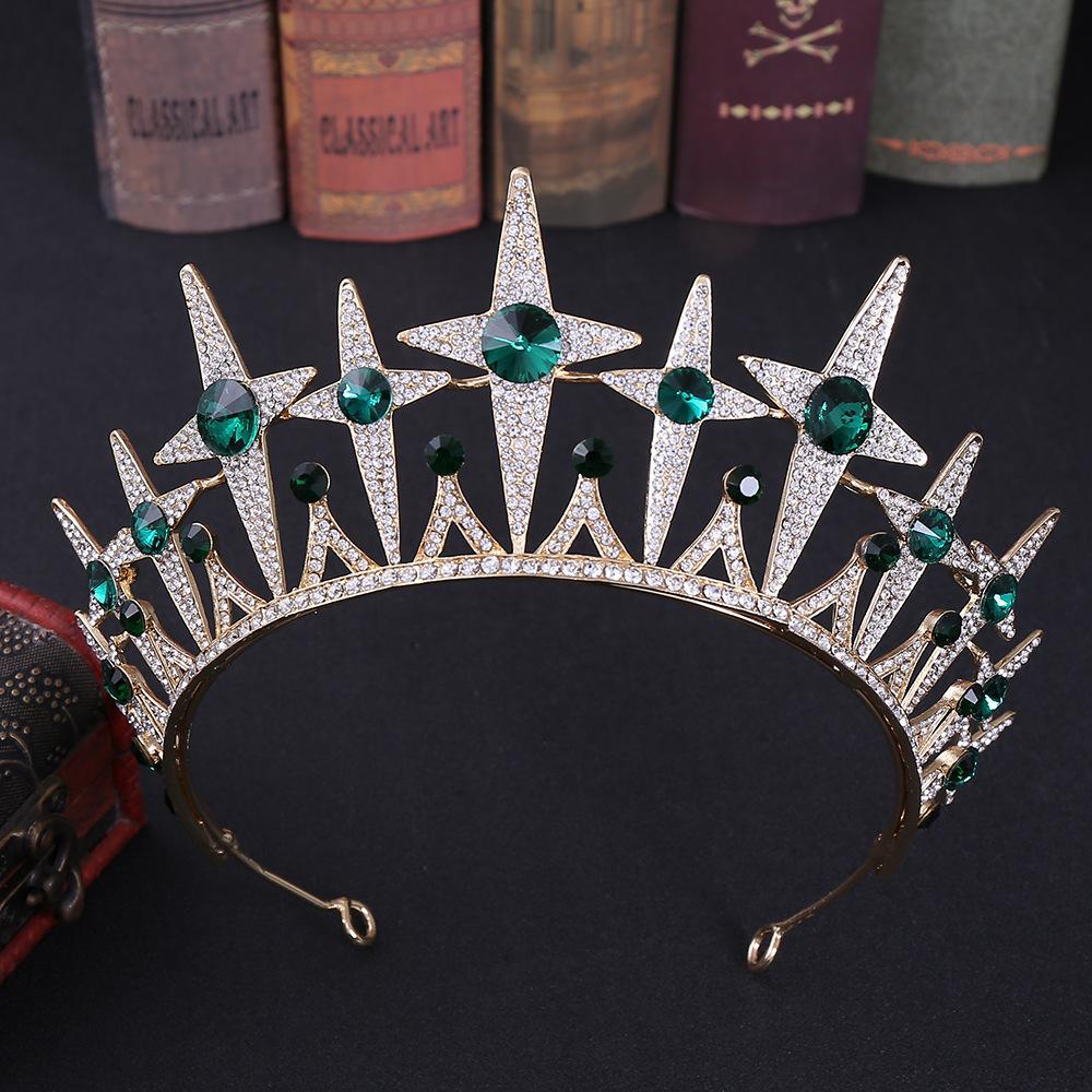 

Свадебная корона новая корейская звезда со стразами полукруглая корона головной убор корона для выступлений фотостудия свадебные аксессуары