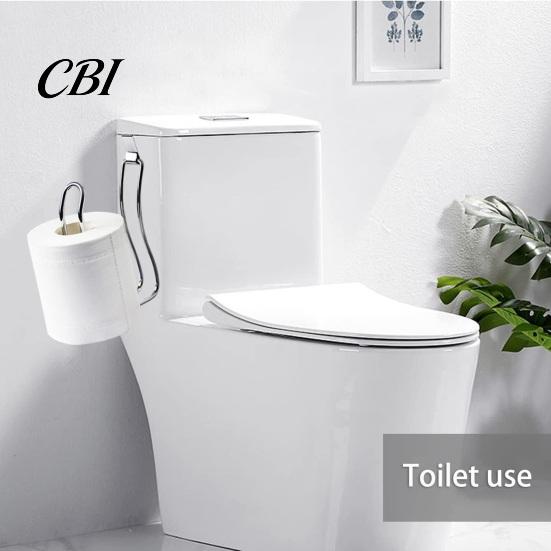 Sturdy Paper Roll Support Toilet Holder, Stainless Steel Heavy Duty Metal Rack Storage Rack, Wall Mount Stand for Bathroom Modern Home Improvement