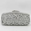 Boutique De FGG (auf Lager) Damen Champagner Kristall Clutch Abendtaschen Hochzeits-Cocktail Minaudiere Diamant Handtasche und Geldbörse