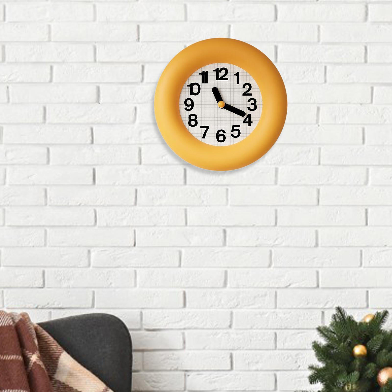 

Аналоговые настенные часы с бесшумным механизмом, круглое дерево для различных Without Pendulum