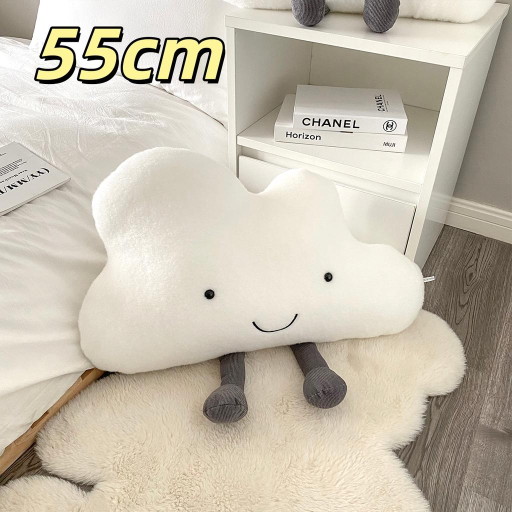 Kawaii Weiße Wolke Plüschkissen Sehr Weich Niedliche Wolke Stofftier Kissen Cartoon Kuschelige Plüschtiere Sofa Bett Heimdekoration Geburtstagsgeschenk