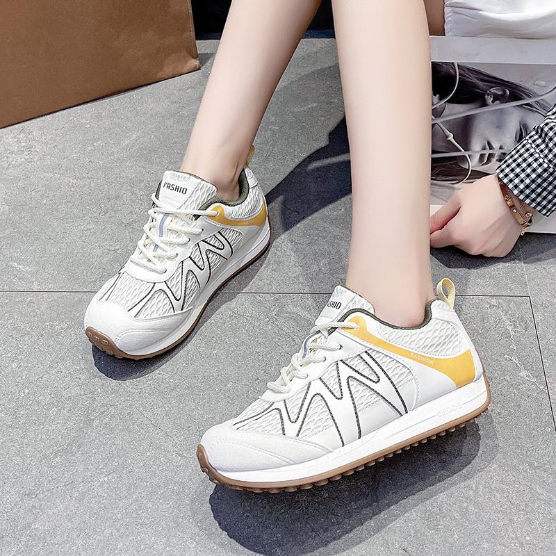 Fashion Femmes 2025 New Mesh Sneakers Women Designer Retro Running Shoes Fashion Breathable Women's Sports Shoes Tenis Feminino