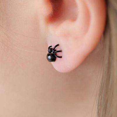 Party Gifts Earrings Alloy Ear Stud Retro Spider Earrings  Girl