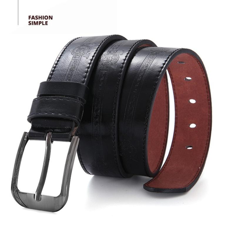Cintura da Uomo con Fibbia ad Ardiglione Cintura da Uomo Versione Coreana Versione Coreana Moda Casual Semplice Cintura Cintura