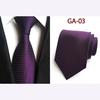 Men Silk Plaid Wedding Cravate Pour Jacquard Woven Necktie