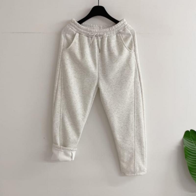 Honey J Boy Fit Pants Bonding Fleece Cutting Line 4 Color