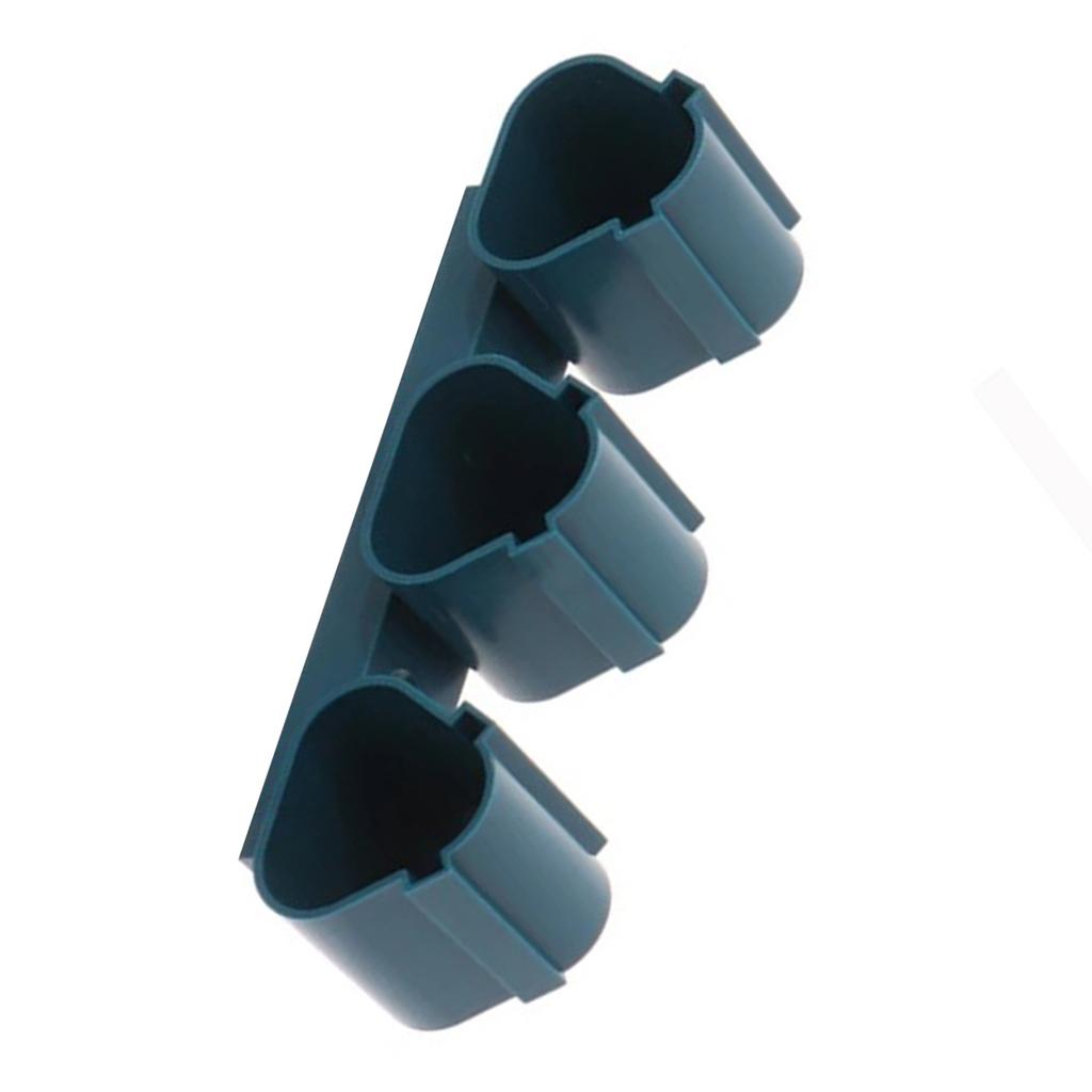 3Slot Battery Holder Tool Storage Bracket for Milwaukee/Bosch 12V Batteries Easy Installation Durability Plastic Design