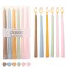 10-inch Dopamine Color Taper Candle for Romantic Weddings and Home Decor