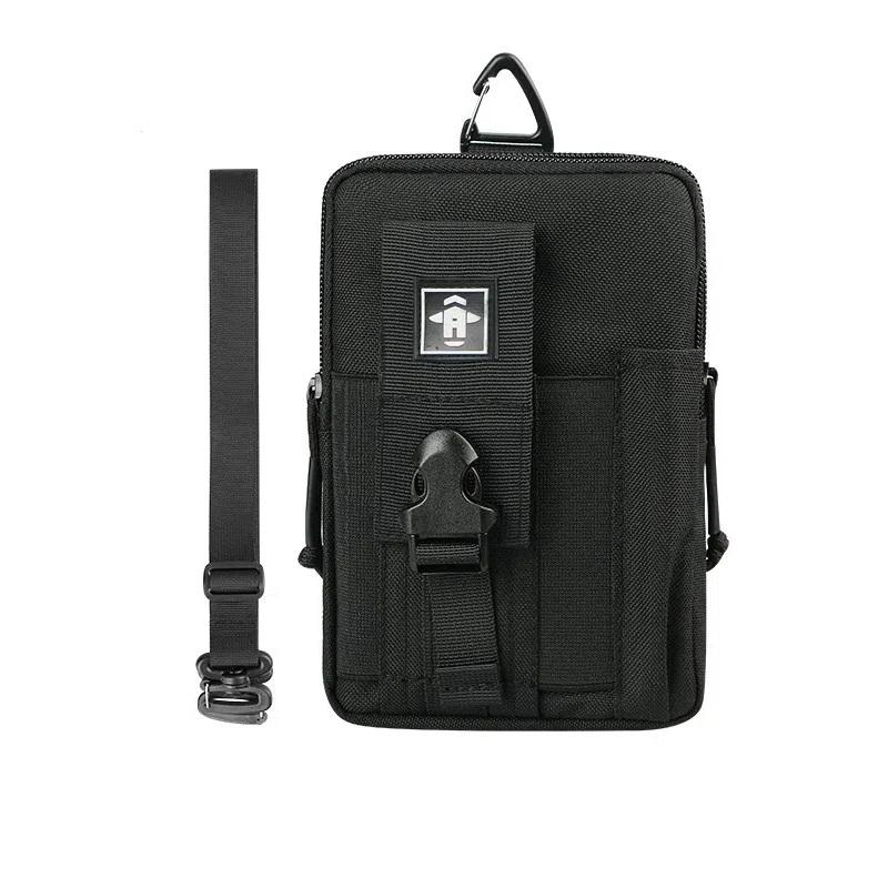 Tactical Cell Phone Waist Pack Male Multifunctional Shoulder Crossbody Outdoor Tools Wear Belt Storage Running Work Hanging Bag