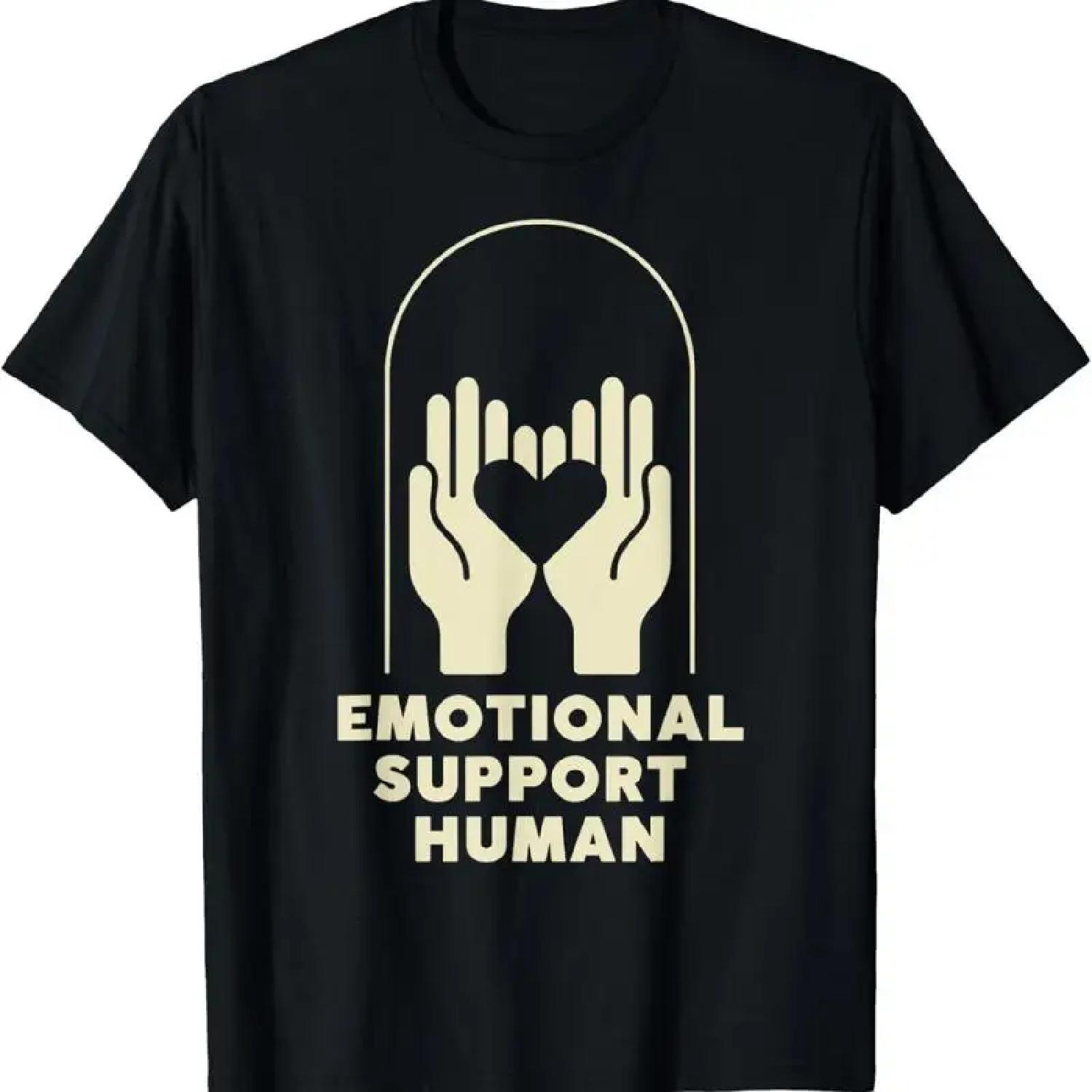 Emotional Support Human T Shirt XXXXXL разноцветный