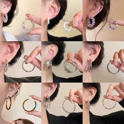 New Fashion Trend Unique Design Elegant Exquisite Irregular Shape Earrings Female Jewelry Party Premium Gift Earrings Jewelry Gift