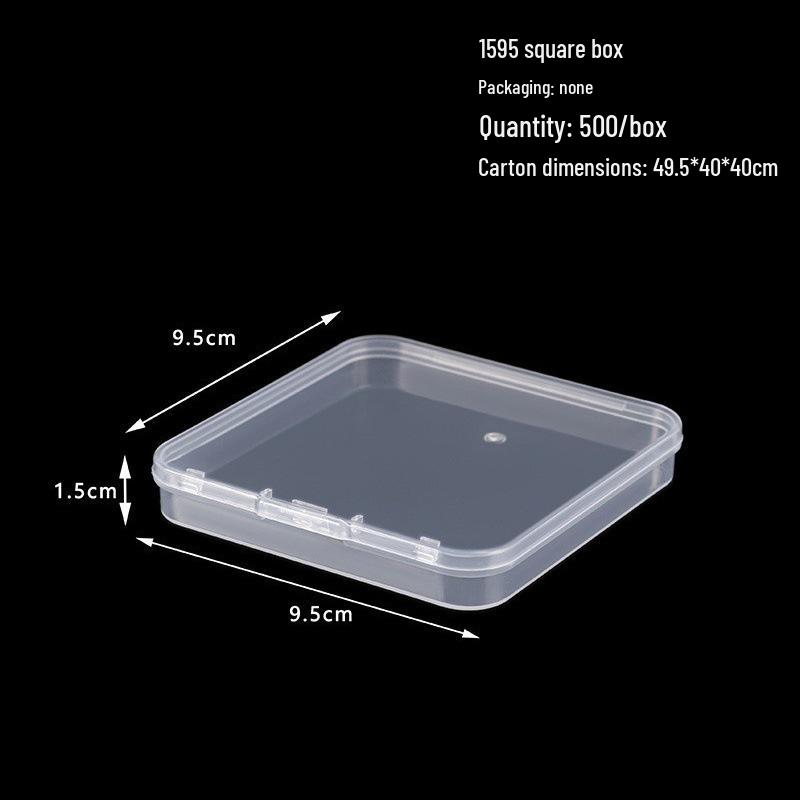 Rectangular Translucent PP Plastic Storage Box with Lid for Jewelry and Small Parts