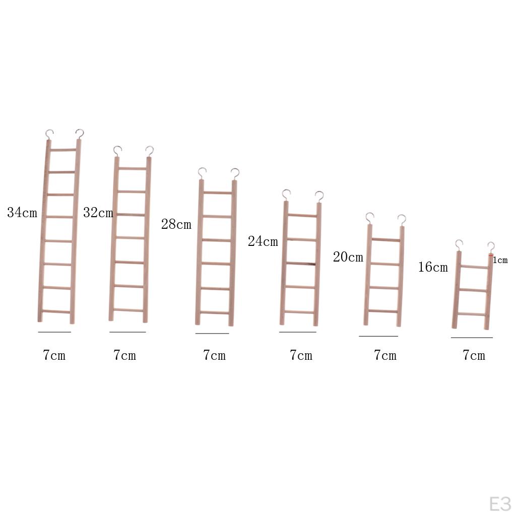 Ptáci Papoušek Andulka Schody Cvičení Sportovní hračky Hračka žebřík 3/4/5/6/7/8-schodový , 3-schodový