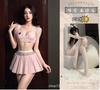 Sexy lingerie nurse sweet bow halter female sex pajamas cosplay uniform suit underwear