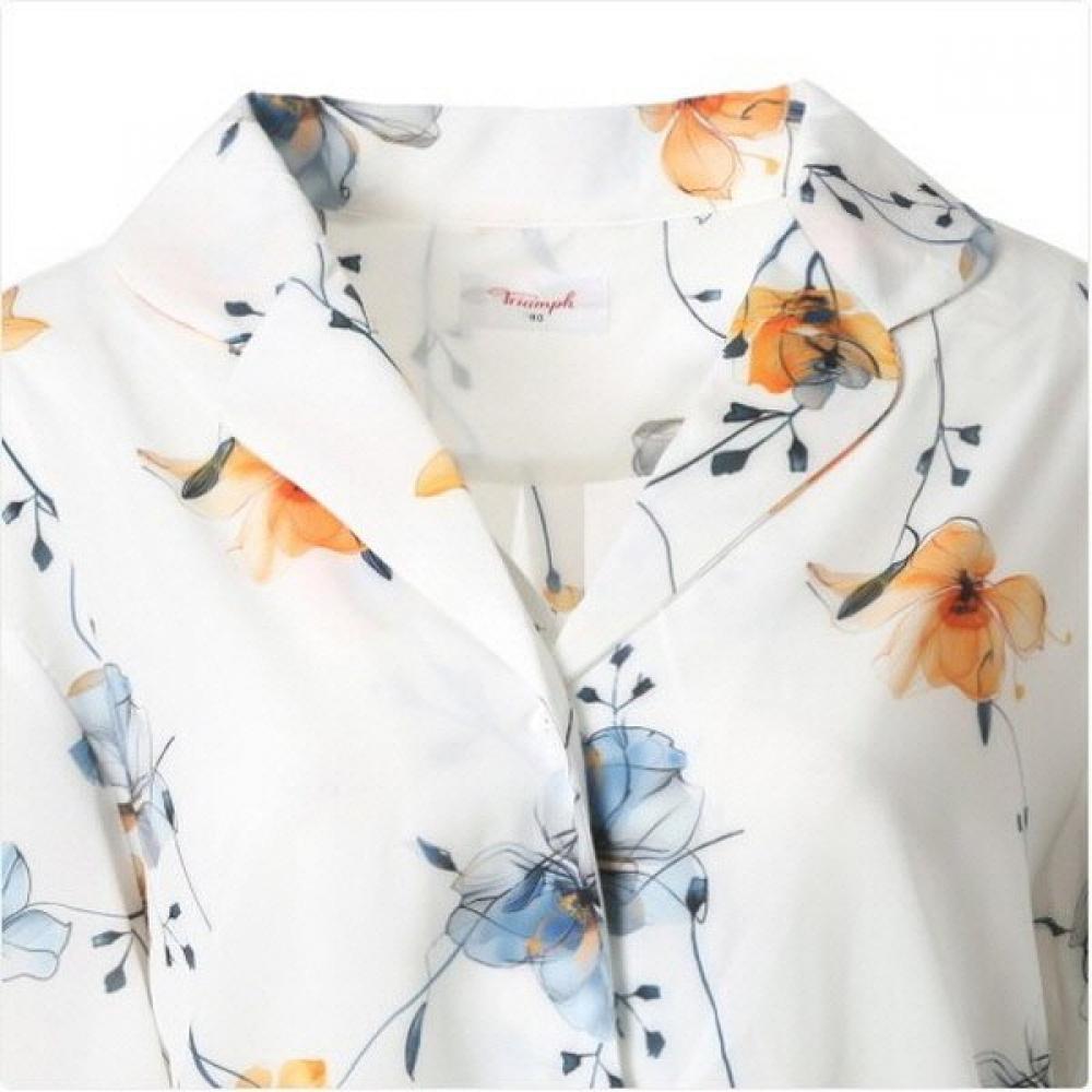 Triumph Premium 30d Flower Long Sleeve Pajama Tfwpj121iv