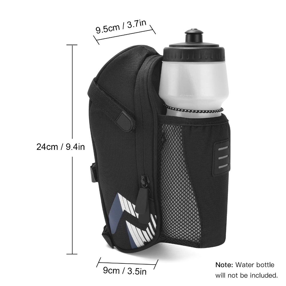 Polyester Bike Saddle Bag with Reflective Cycle Storage Bag Bike Under Seat Pack  Mountain Bike