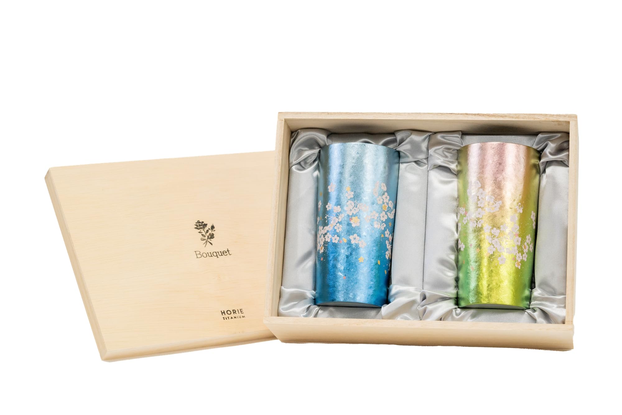 

HORIE Pure Titanium Double-Walled Tumbler, Hare no Hi Bouquet Set (Set of 2), Highly Insulated, Double-Walled (350ml)