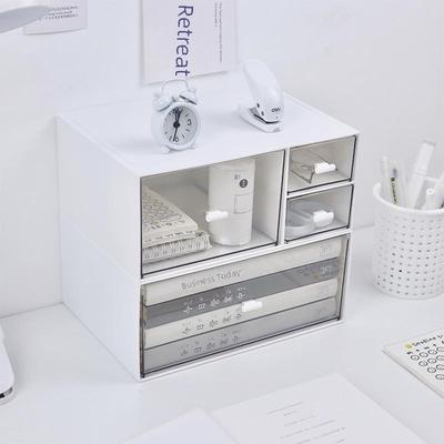 Stackable Creative Desktop Drawer for Sundries - Versatile Partitioned Desk Storage Box
