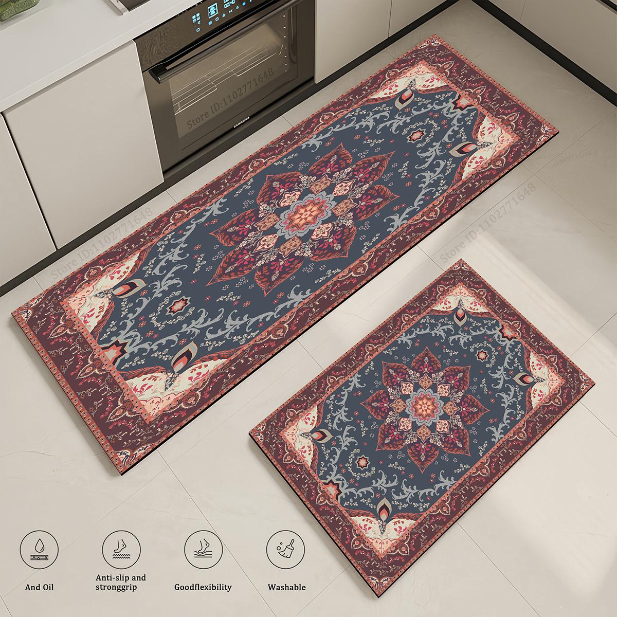

Gorgeous Pattern Non-Slip Kitchen Entrance Doormat Home Decor Carpet Living Room High Quality Mat Absorbent Large Washable Rug 40cmx60cm 1pc