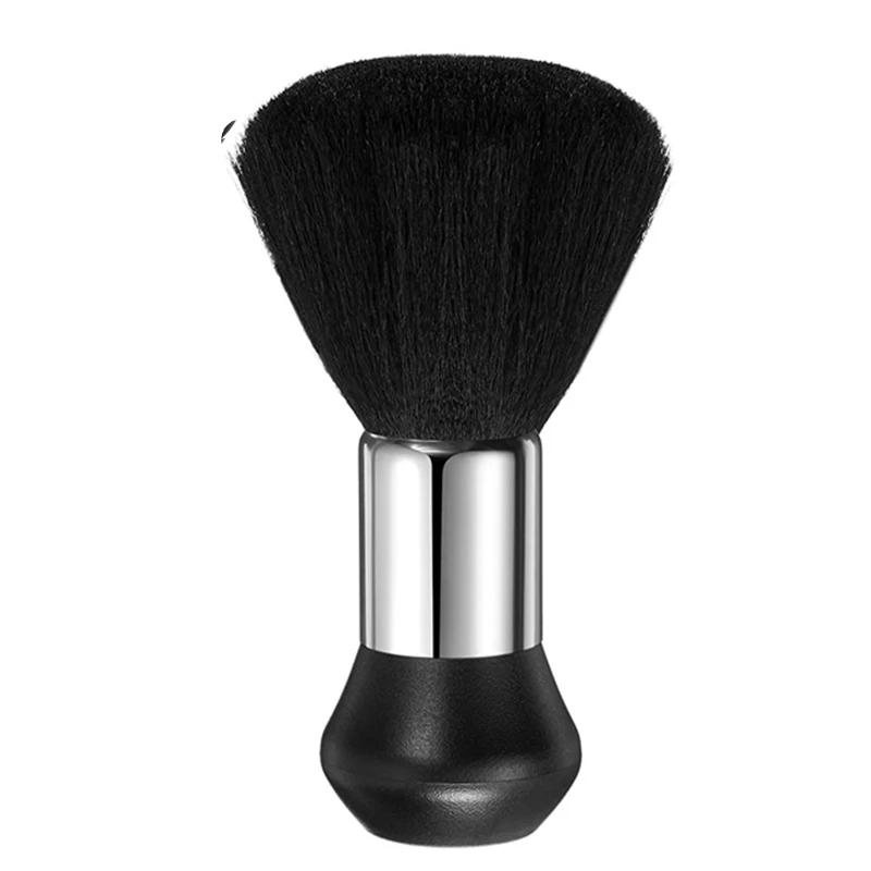 

Парикмахерская опасная бритва для салона красоты, бритва с прямым лезвием, ручная бритва с щеточкой для уборки волос на шее и 10 лезвиями с двойным лезвием чёрный