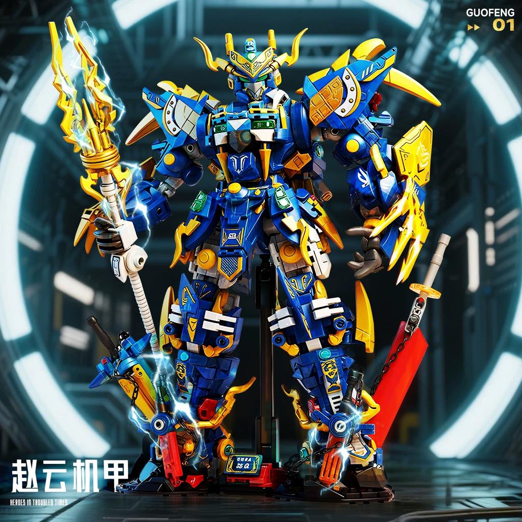 Giant Super Hero Green Dragon Mecha Warrior Robot Building Blocks Set Kids Christmas Birthday Gift Boys Girls Building Toys