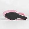 Women's Black Peep Toe Mule Sandals, Patent Leather High Heel Slip On Slippers, Platform Waterproof Backless Dress Party Shoes