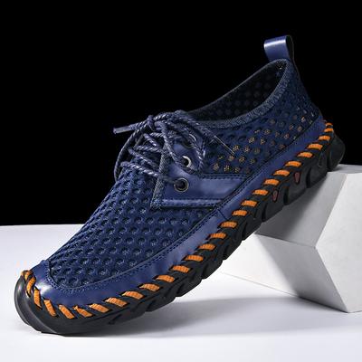 Mesh Men's Casual Shoes for Summer Breathable Outdoor Soft Size 38-48 Comfortable Handmade Outdoor Sports Shoes New 2025