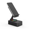 Yousheng Phone Stand Cell Phone Mount with Wireless Bluetooth-Compatible Speaker & LED Base Surround Sound Phone Holder for IPhone Home Outdoor Use