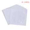 10/50Pcs Cd Dvd Disc Paper Sleeves Envelopes Storage Clear Window Case Flap