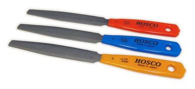 HOSCO Luthiers Tools Nut Groove File Set of 3 for Electric Guitars TL-NF3E