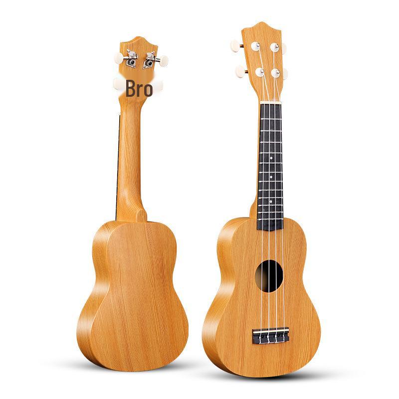 21-Inch Natural Wood Children's Ukulele Four-String Guitar Instrument