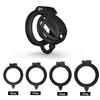 With Hook Male Chastity Cage Penis Device CBT Slave Gay with 4 Size Arc Penis Rings,Men Cuckold Lockdown Cage Restraint